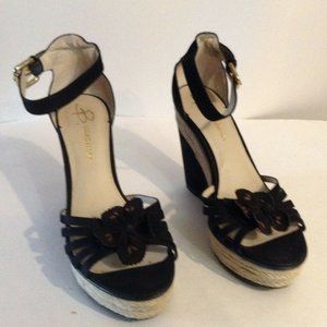 B Makowsky Women's 4.5" BFMarty" Wedge Heeled Sandals Size 8